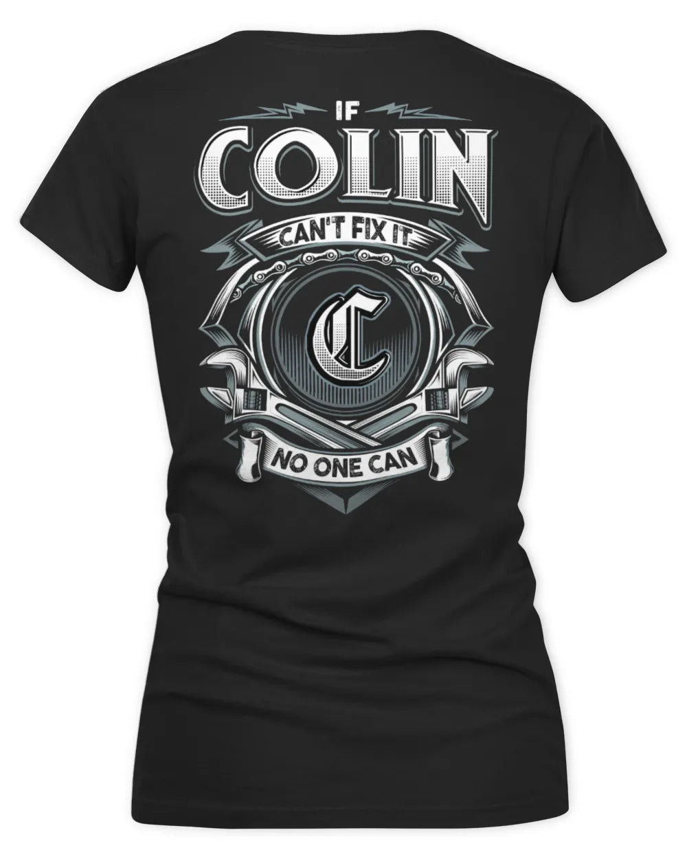 COLIN AP81-K4-626 - Personalized Ahmed Quote Apparel “If Ahmed Can't Fix It, No One Can” - Women's V-Neck T-Shirt - Black
