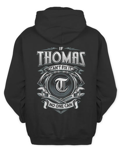 THOMAS AP81-K4-626 - Personalized Ahmed Quote Apparel “If Ahmed Can't Fix It, No One Can” - Unisex Hoodie - Black