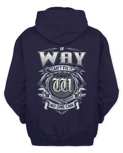 WAY AP81-K4-626 - Personalized Ahmed Quote Apparel “If Ahmed Can't Fix It, No One Can” - Unisex Hoodie - Navy