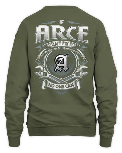 ARCE AP81-K4-626 - Personalized Ahmed Quote Apparel “If Ahmed Can't Fix It, No One Can” - Unisex Sweatshirt - Military Green