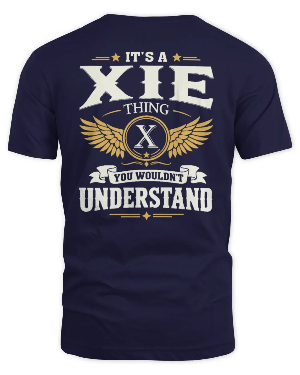 XIE KT06-M008 It’s a [NAME] Thing – You Wouldn’t Understand | Personalized Vintage T-Shirt - Unisex Standard T-Shirt - Navy