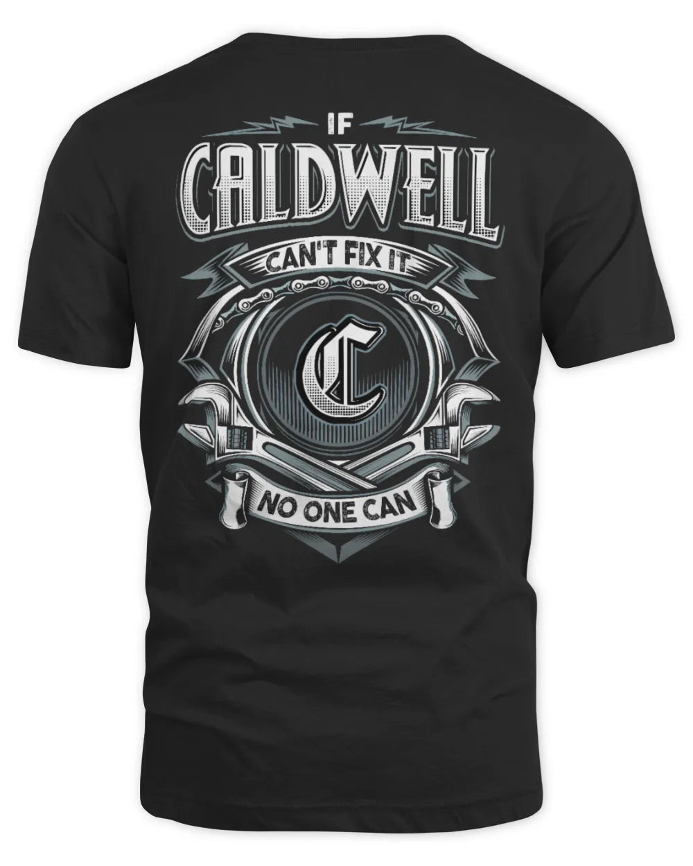 CALDWELL AP81-K4-626 - Personalized Ahmed Quote Apparel “If Ahmed Can't Fix It, No One Can” - Unisex Standard T-Shirt - Black