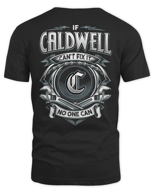 CALDWELL AP81-K4-626 - Personalized Ahmed Quote Apparel “If Ahmed Can't Fix It, No One Can” - Unisex Standard T-Shirt - Black