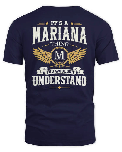 MARIANA KT06-M008 It’s a [NAME] Thing – You Wouldn’t Understand | Personalized Vintage T-Shirt - Unisex Standard T-Shirt - Navy