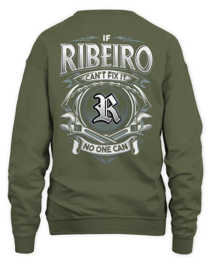 RIBEIRO AP81-K4-626 - Personalized Ahmed Quote Apparel “If Ahmed Can't Fix It, No One Can” - Unisex Sweatshirt - Military Green