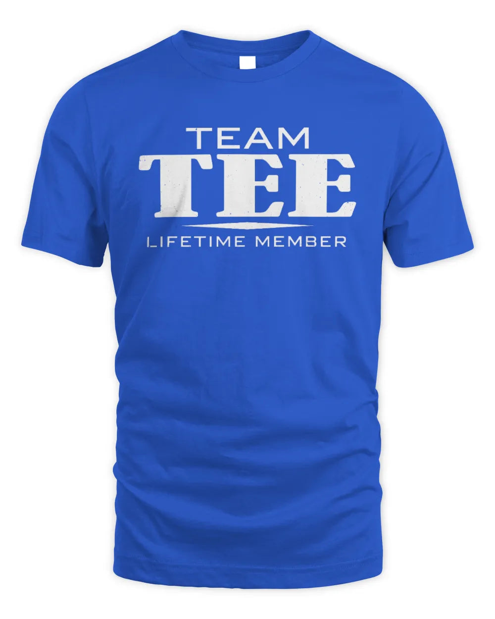 TEE BL62-K4-128 - Personalized “Team NAME Lifetime Member” - Unisex Standard T-Shirt - Royal