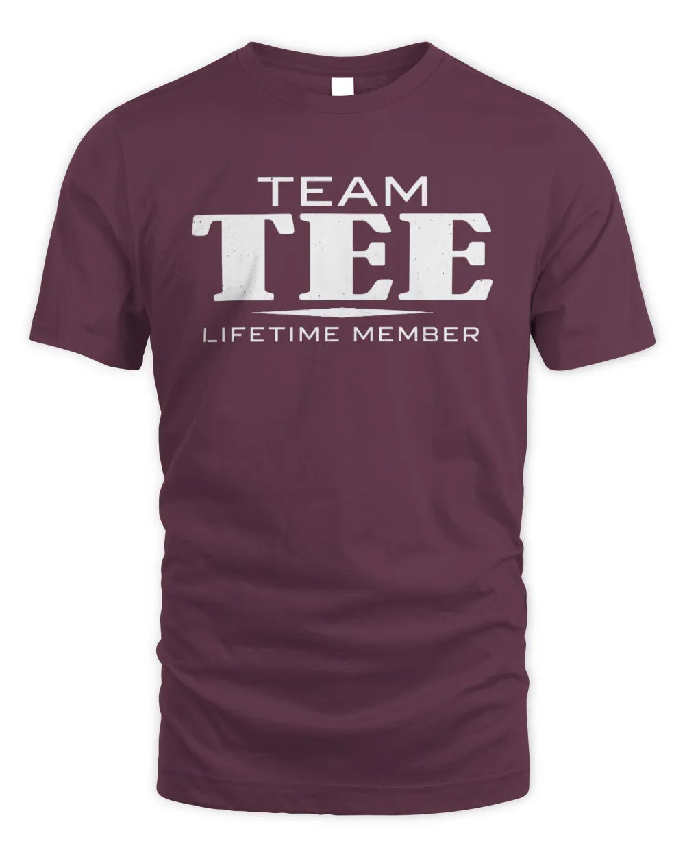 TEE BL62-K4-128 - Personalized “Team NAME Lifetime Member” - Unisex Standard T-Shirt - Maroon