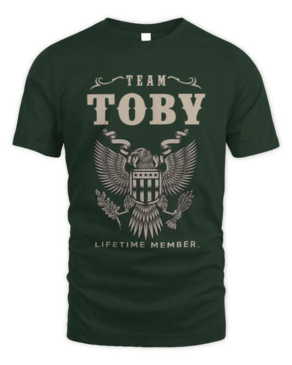 TOBY TP06-K82 – Personalized Classic Style Apparel “Team NAME Lifetime Member” - Unisex Standard T-Shirt - Forest Green