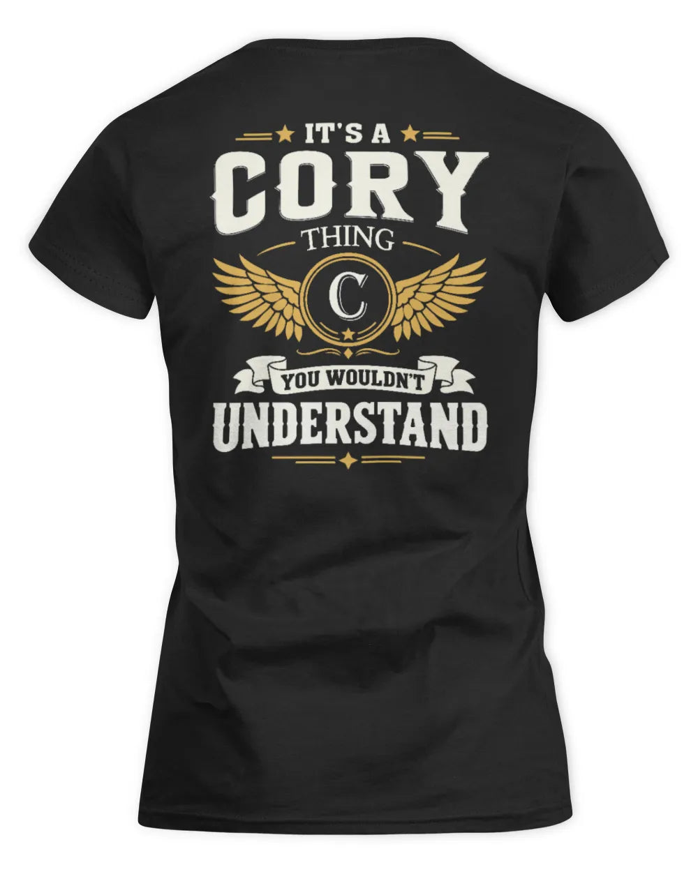 CORY KT06-M008 It’s a [NAME] Thing – You Wouldn’t Understand | Personalized Vintage T-Shirt - Women's Standard T-Shirt - Black