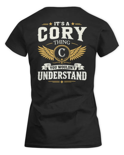 CORY KT06-M008 It’s a [NAME] Thing – You Wouldn’t Understand | Personalized Vintage T-Shirt - Women's Standard T-Shirt - Black