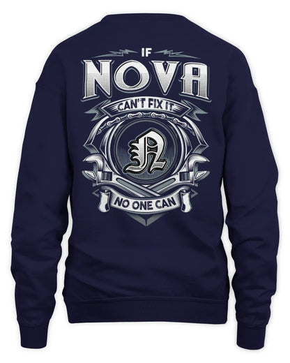 NOVA AP81-K4-626 - Personalized Ahmed Quote Apparel “If Ahmed Can't Fix It, No One Can” - Unisex Sweatshirt - Navy