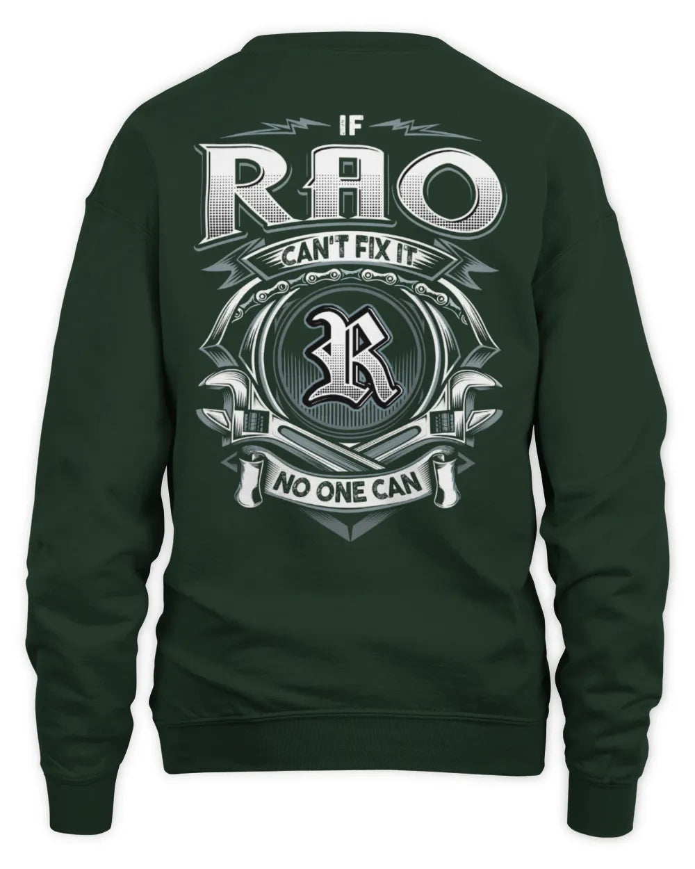 RAO AP81-K4-626 - Personalized Ahmed Quote Apparel “If Ahmed Can't Fix It, No One Can” - Unisex Sweatshirt - Forest Green