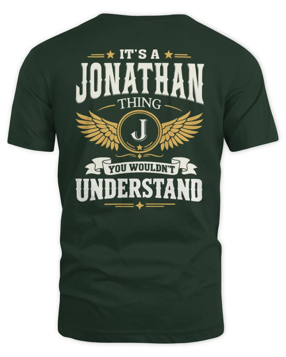 JONATHAN KT06-M008 It’s a [NAME] Thing – You Wouldn’t Understand | Personalized Vintage T-Shirt - Unisex Standard T-Shirt - Forest Green