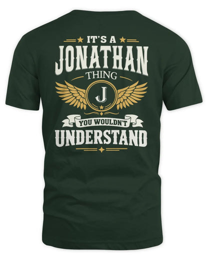 JONATHAN KT06-M008 It’s a [NAME] Thing – You Wouldn’t Understand | Personalized Vintage T-Shirt - Unisex Standard T-Shirt - Forest Green