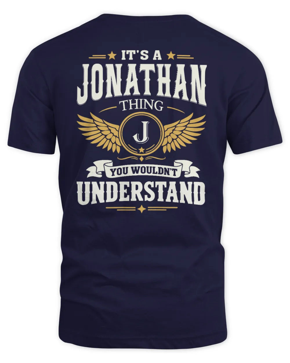 JONATHAN KT06-M008 It’s a [NAME] Thing – You Wouldn’t Understand | Personalized Vintage T-Shirt - Unisex Standard T-Shirt - Navy
