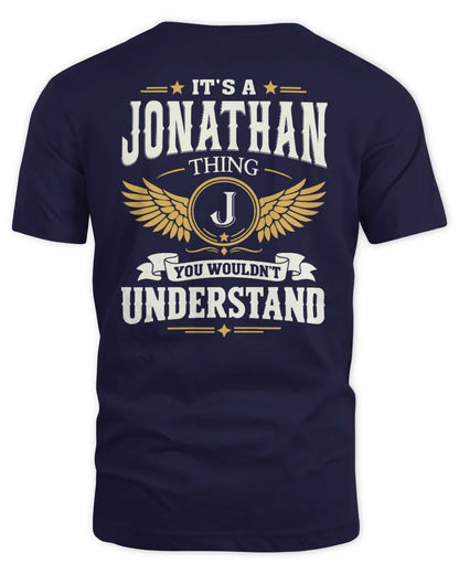 JONATHAN KT06-M008 It’s a [NAME] Thing – You Wouldn’t Understand | Personalized Vintage T-Shirt - Unisex Standard T-Shirt - Navy