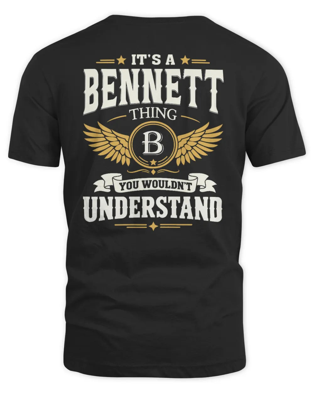 BENNETT KT06-M008 It’s a [NAME] Thing – You Wouldn’t Understand | Personalized Vintage T-Shirt - Unisex Standard T-Shirt - Black