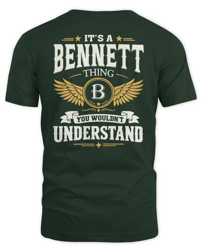BENNETT KT06-M008 It’s a [NAME] Thing – You Wouldn’t Understand | Personalized Vintage T-Shirt - Unisex Standard T-Shirt - Forest Green