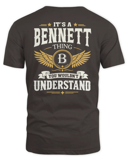 BENNETT KT06-M008 It’s a [NAME] Thing – You Wouldn’t Understand | Personalized Vintage T-Shirt - Unisex Standard T-Shirt - Dark Chocolate