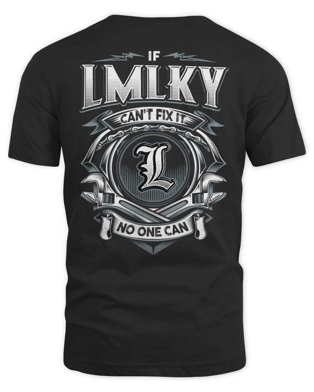 LMLKY AP81-K4-626 - Personalized Ahmed Quote Apparel “If Ahmed Can't Fix It, No One Can” - Unisex Standard T-Shirt - Black
