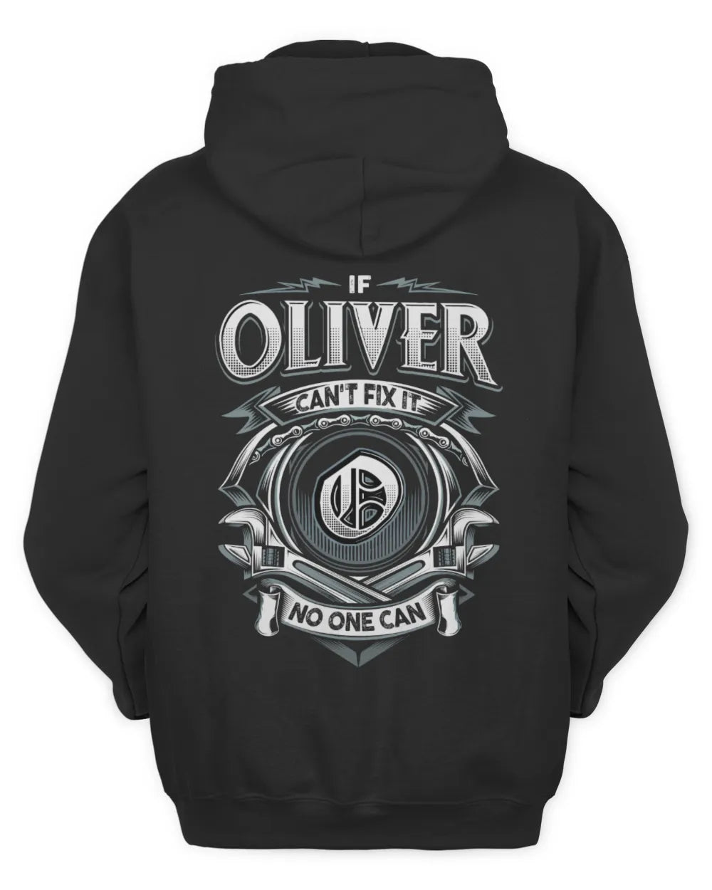 OLIVER AP81-K4-626 - Personalized Ahmed Quote Apparel “If Ahmed Can't Fix It, No One Can” - Unisex Hoodie - Black