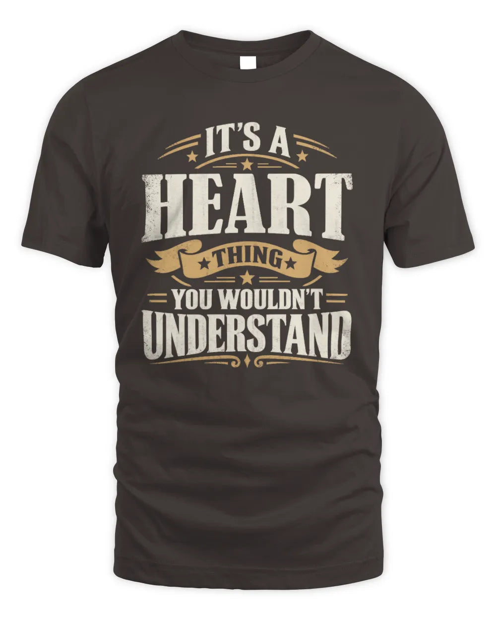 HEART P08 TH51 - Personalized “It’s a/an [NAME] Thing – You Wouldn’t Understand” Shirt - Unisex Standard T-Shirt - Dark Chocolate