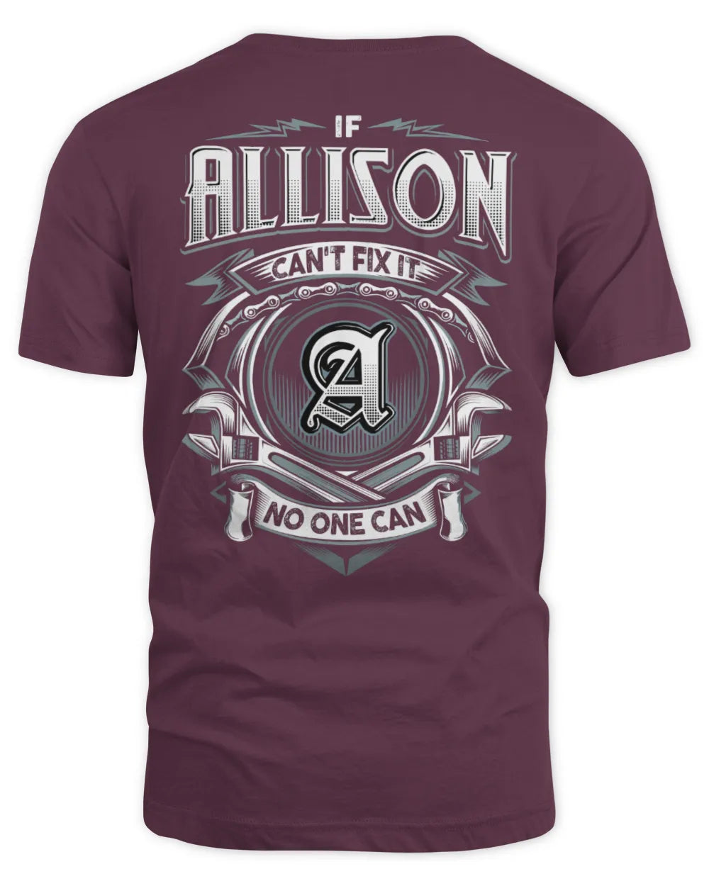 ALLISON AP81-K4-626 - Personalized Ahmed Quote Apparel “If Ahmed Can't Fix It, No One Can” - Unisex Standard T-Shirt - Maroon