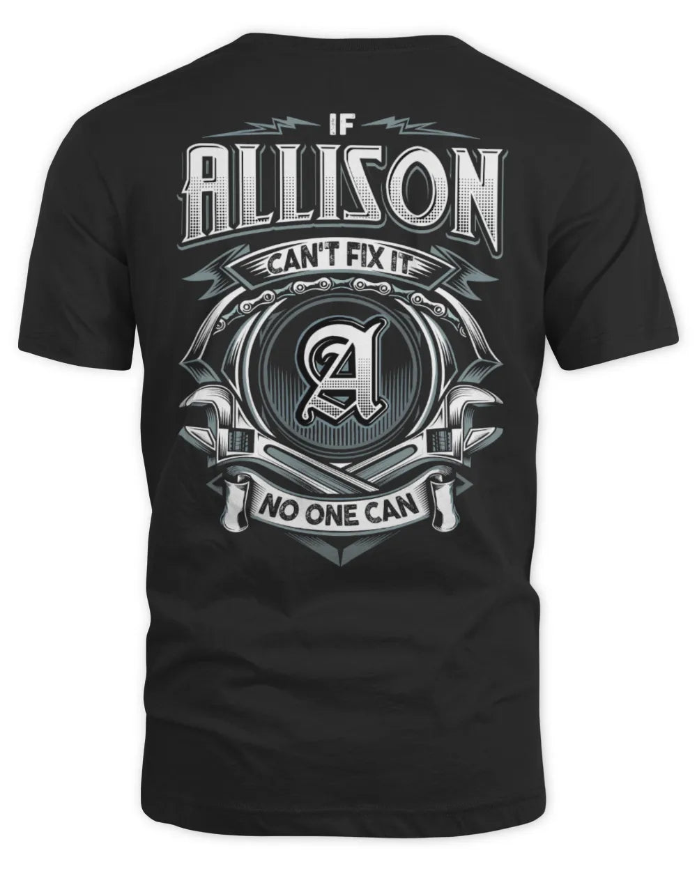 ALLISON AP81-K4-626 - Personalized Ahmed Quote Apparel “If Ahmed Can't Fix It, No One Can” - Unisex Standard T-Shirt - Black