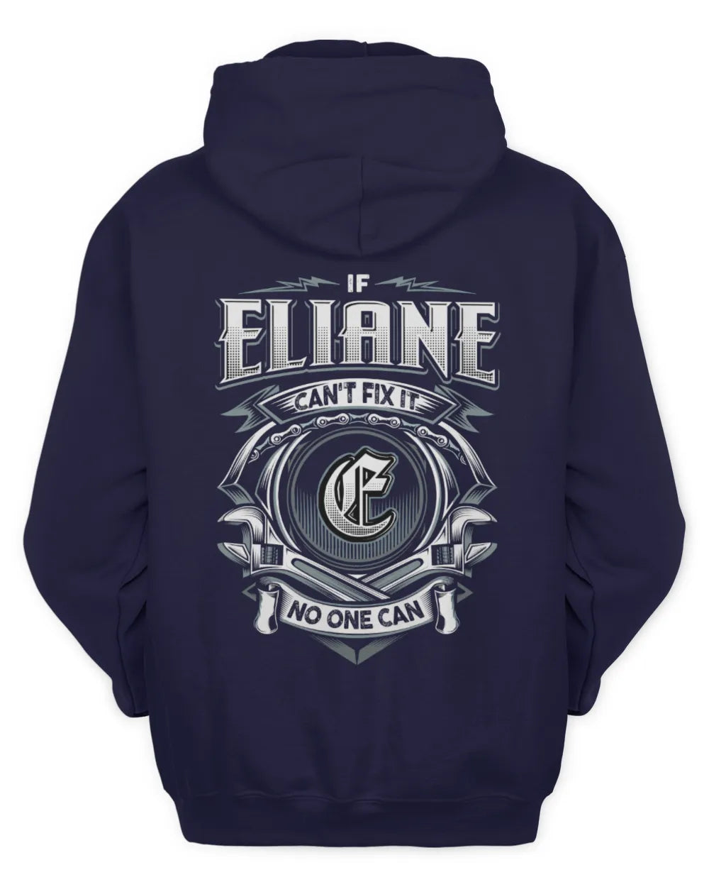 ELIANE AP81-K4-626 - Personalized Ahmed Quote Apparel “If Ahmed Can't Fix It, No One Can” - Unisex Hoodie - Navy