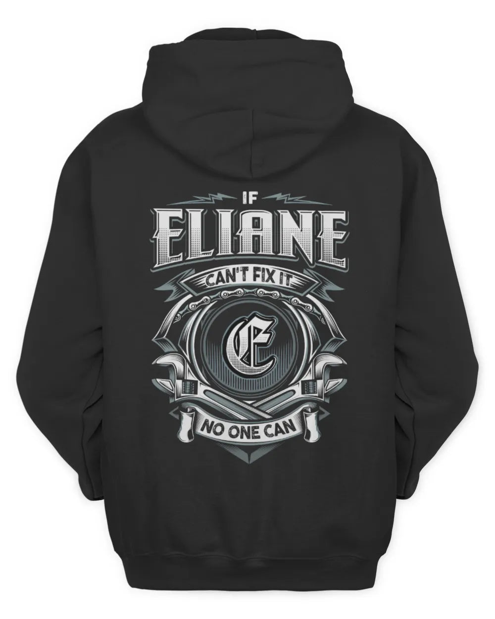 ELIANE AP81-K4-626 - Personalized Ahmed Quote Apparel “If Ahmed Can't Fix It, No One Can” - Unisex Hoodie - Black