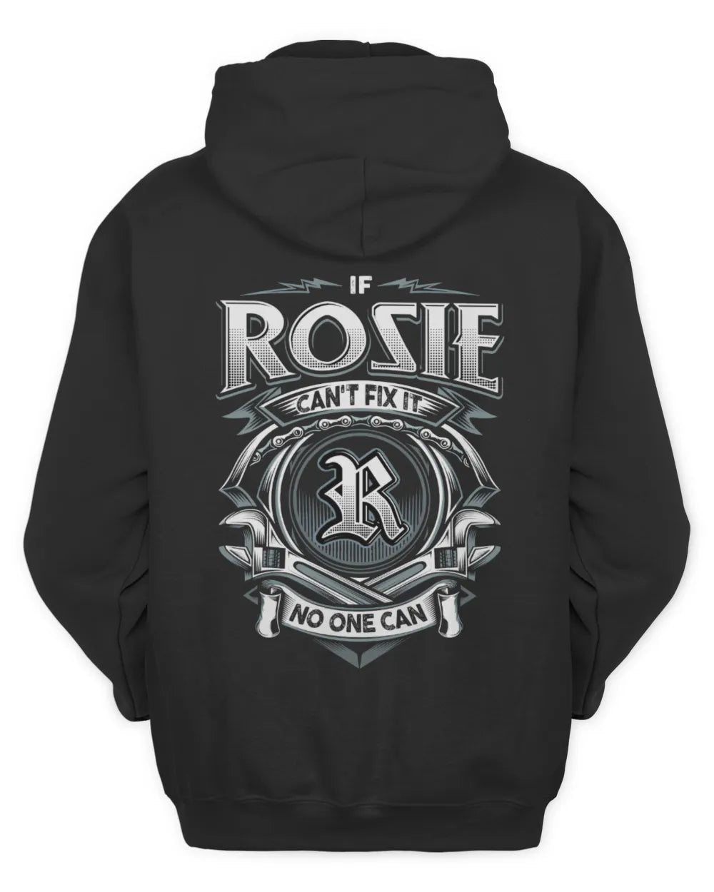 ROSIE AP81-K4-626 - Personalized Ahmed Quote Apparel “If Ahmed Can't Fix It, No One Can” - Unisex Hoodie - Black
