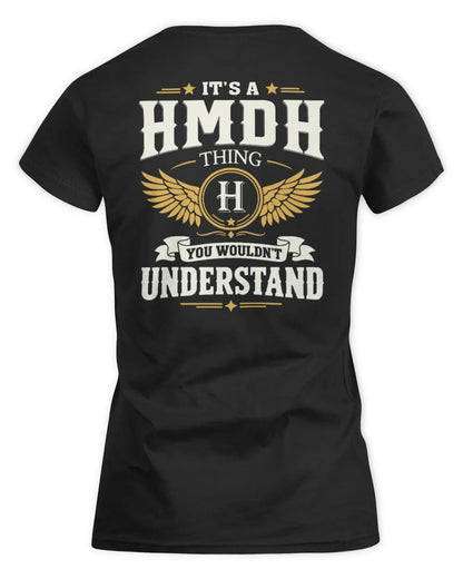 HMDH KT06-M008 It’s a [NAME] Thing – You Wouldn’t Understand | Personalized Vintage T-Shirt - Women's Standard T-Shirt - Black