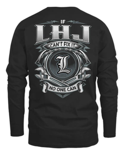 LHJ AP81-K4-626 - Personalized Ahmed Quote Apparel “If Ahmed Can't Fix It, No One Can” - Men's Long Sleeved T-Shirt - Black