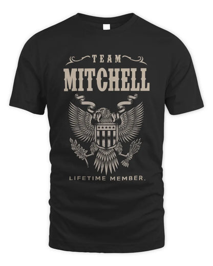 MITCHELL TP06-K82 – Personalized Classic Style Apparel “Team NAME Lifetime Member” - Unisex Standard T-Shirt - Black