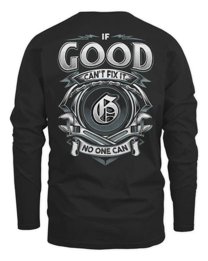 GOOD AP81-K4-626 - Personalized Ahmed Quote Apparel “If Ahmed Can't Fix It, No One Can” - Men's Long Sleeved T-Shirt - Black