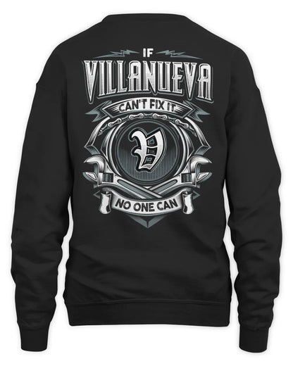 VILLANUEVA AP81-K4-626 - Personalized Ahmed Quote Apparel “If Ahmed Can't Fix It, No One Can” - Unisex Sweatshirt - Black