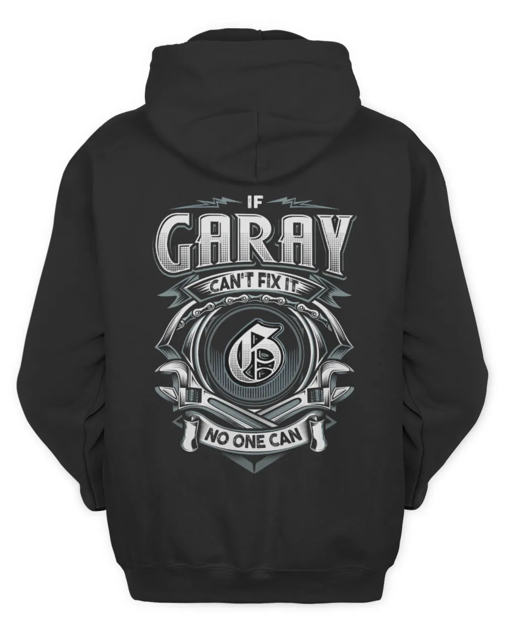 GARAY AP81-K4-626 - Personalized Ahmed Quote Apparel “If Ahmed Can't Fix It, No One Can” - Unisex Hoodie - Black