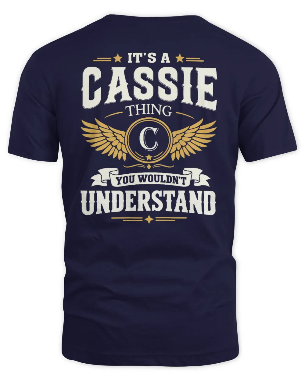 CASSIE KT06-M008 It’s a [NAME] Thing – You Wouldn’t Understand | Personalized Vintage T-Shirt - Unisex Standard T-Shirt - Navy