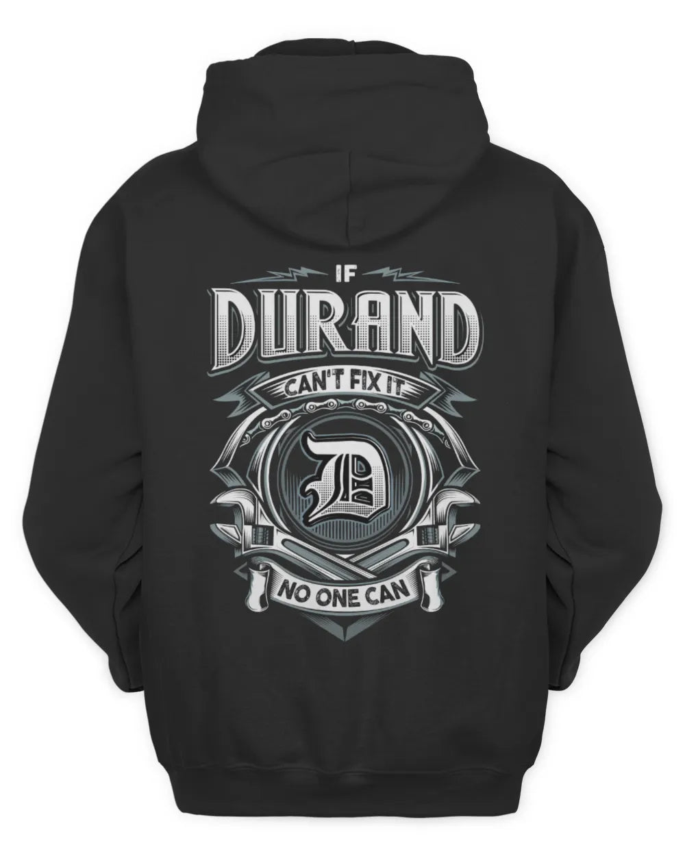 DURAND AP81-K4-626 - Personalized Ahmed Quote Apparel “If Ahmed Can't Fix It, No One Can” - Unisex Hoodie - Black