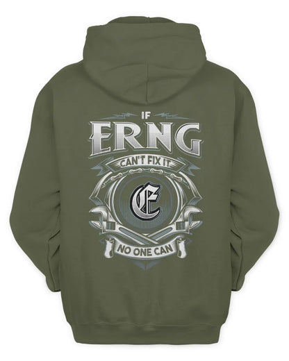 ERNG AP81-K4-626 - Personalized Ahmed Quote Apparel “If Ahmed Can't Fix It, No One Can” - Unisex Hoodie - Military Green