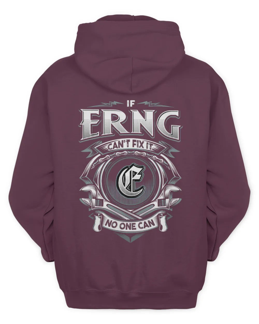 ERNG AP81-K4-626 - Personalized Ahmed Quote Apparel “If Ahmed Can't Fix It, No One Can” - Unisex Hoodie - Maroon