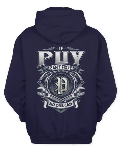 PUY AP81-K4-626 - Personalized Ahmed Quote Apparel “If Ahmed Can't Fix It, No One Can” - Unisex Hoodie - Navy