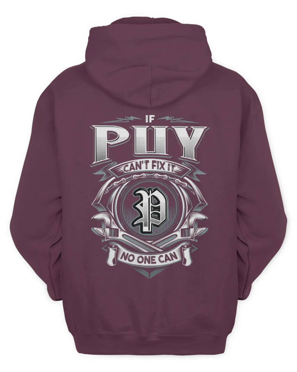 PUY AP81-K4-626 - Personalized Ahmed Quote Apparel “If Ahmed Can't Fix It, No One Can” - Unisex Hoodie - Maroon