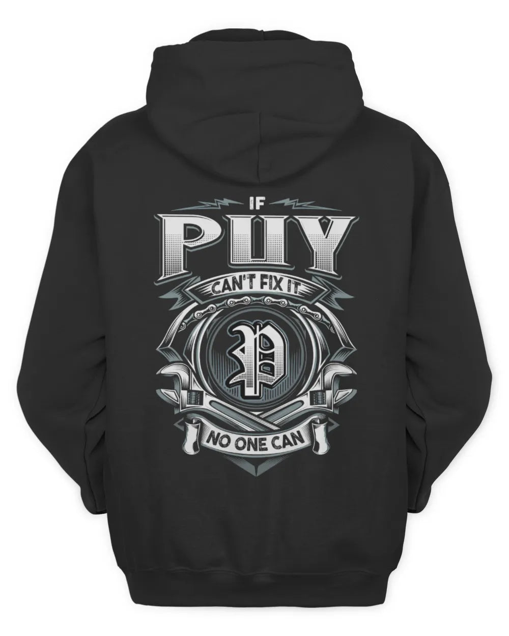 PUY AP81-K4-626 - Personalized Ahmed Quote Apparel “If Ahmed Can't Fix It, No One Can” - Unisex Hoodie - Black
