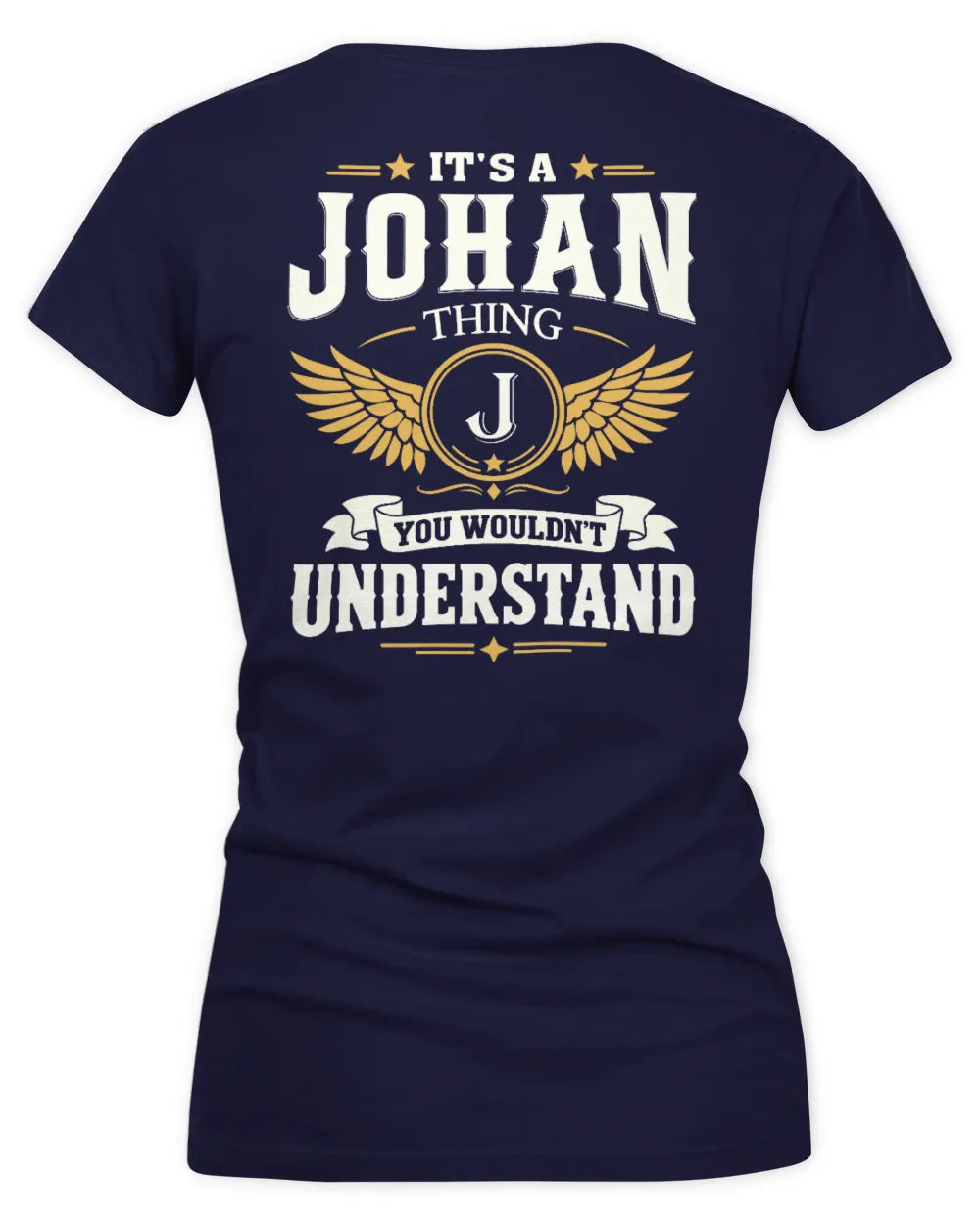 JOHAN KT06-M008 It’s a [NAME] Thing – You Wouldn’t Understand | Personalized Vintage T-Shirt - Women's V-Neck T-Shirt - Navy