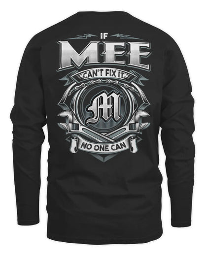 MEE AP81-K4-626 - Personalized Ahmed Quote Apparel “If Ahmed Can't Fix It, No One Can” - Men's Long Sleeved T-Shirt - Black