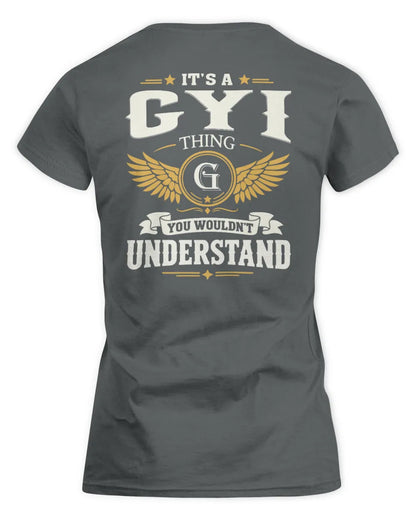 GYI KT06-M008 It’s a [NAME] Thing – You Wouldn’t Understand | Personalized Vintage T-Shirt - Women's Standard T-Shirt - Charcoal