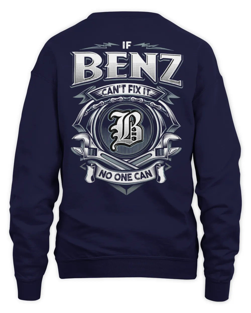 BENZ AP81-K4-626 - Personalized Ahmed Quote Apparel “If Ahmed Can't Fix It, No One Can” - Unisex Sweatshirt - Navy