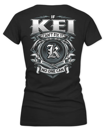 KEI AP81-K4-626 - Personalized Ahmed Quote Apparel “If Ahmed Can't Fix It, No One Can” - Women's V-Neck T-Shirt - Black