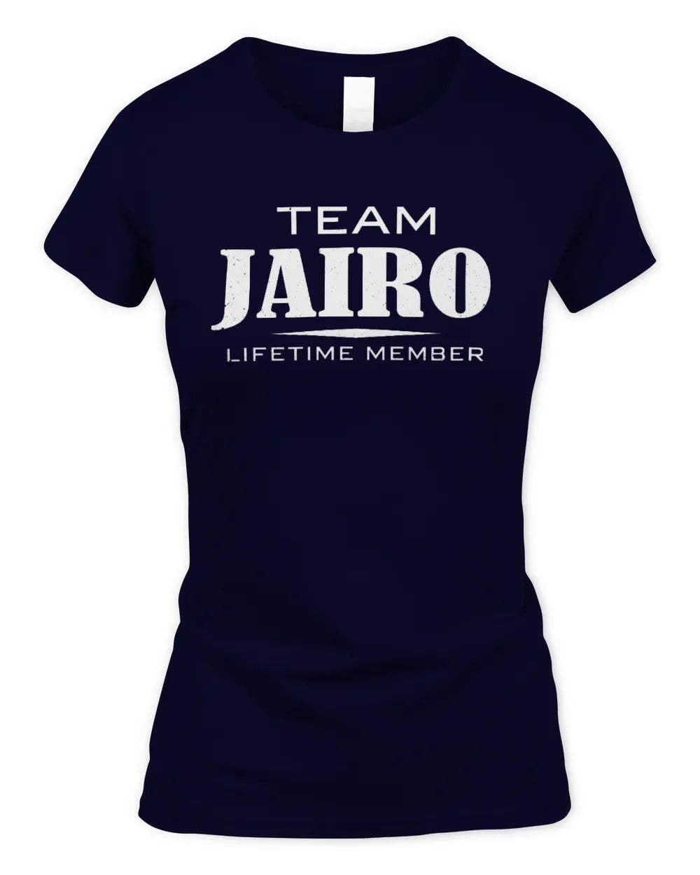 JAIRO BL62-K4-128 - Personalized “Team NAME Lifetime Member” - Women's Standard T-Shirt - Navy